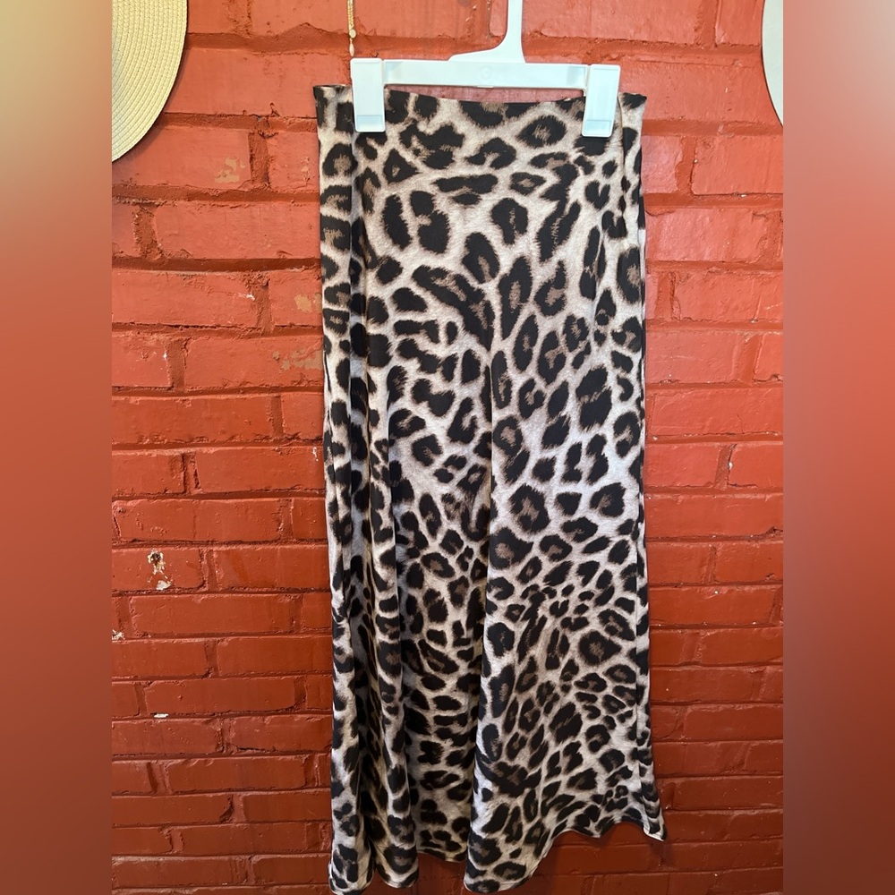 Long Animal Print Skirt!